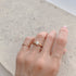 N°3 K18YG luxe diamond ring 0.5ct